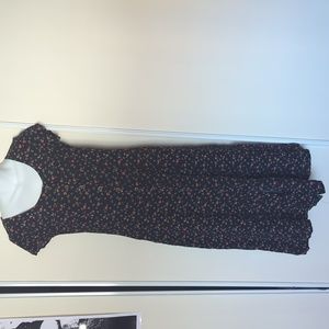 🖤Black Floral Cottagecore Dress